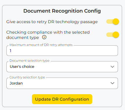 Document Recognition Configuration