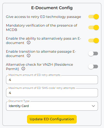 E-Document Configuration