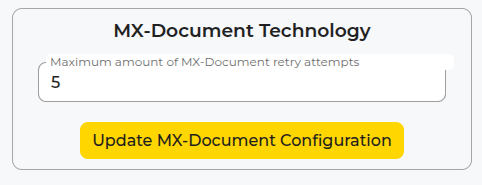 MX-Document Configuration